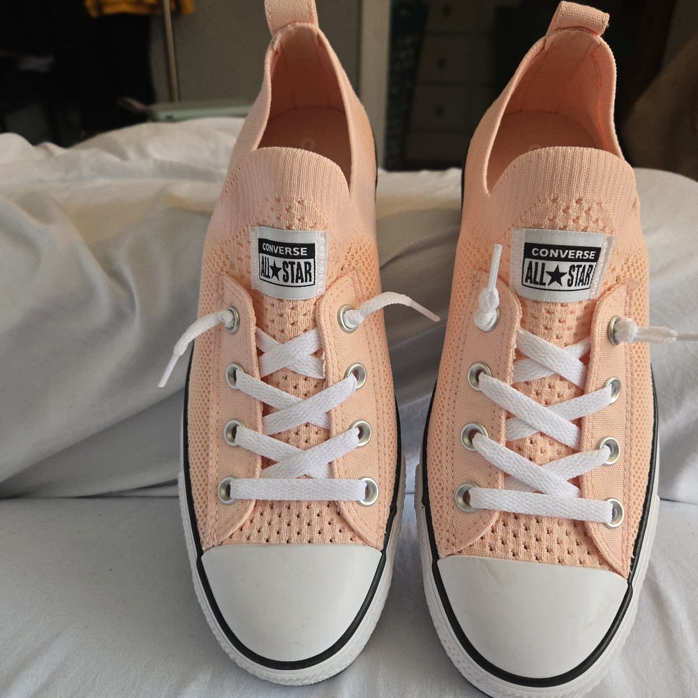 Converse Peach Athletic Shoes